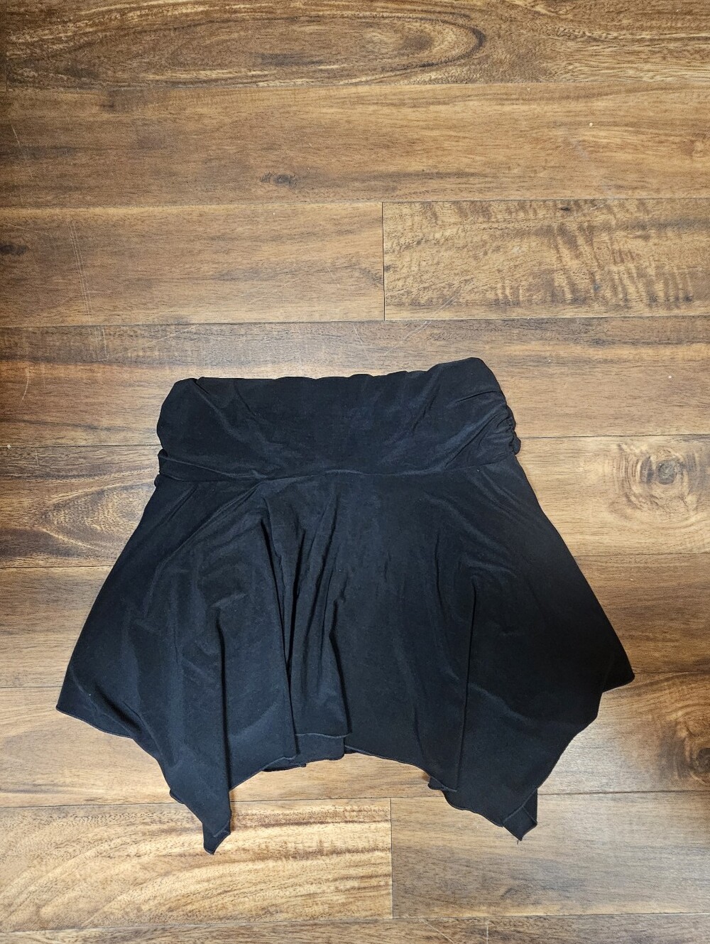 BODY CENTRAL Black High-Waist Assymetrical Skirt